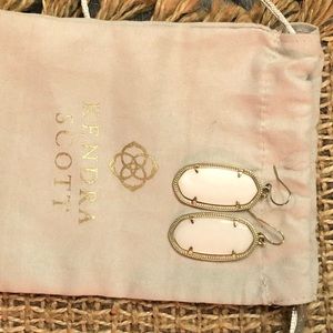 White Kendra Scott Earrings